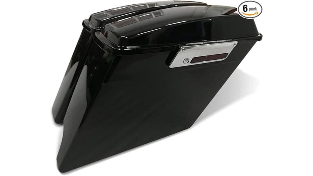 custom exhaust and saddlebags