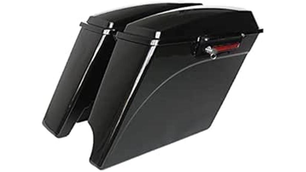 custom exhaust and saddlebags