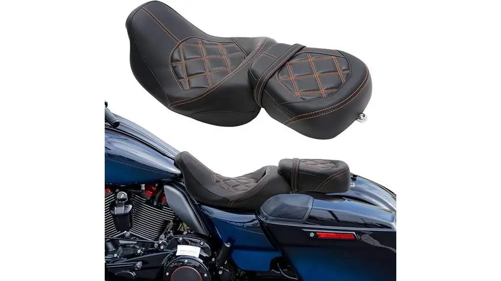 custom leather motorcycle seat