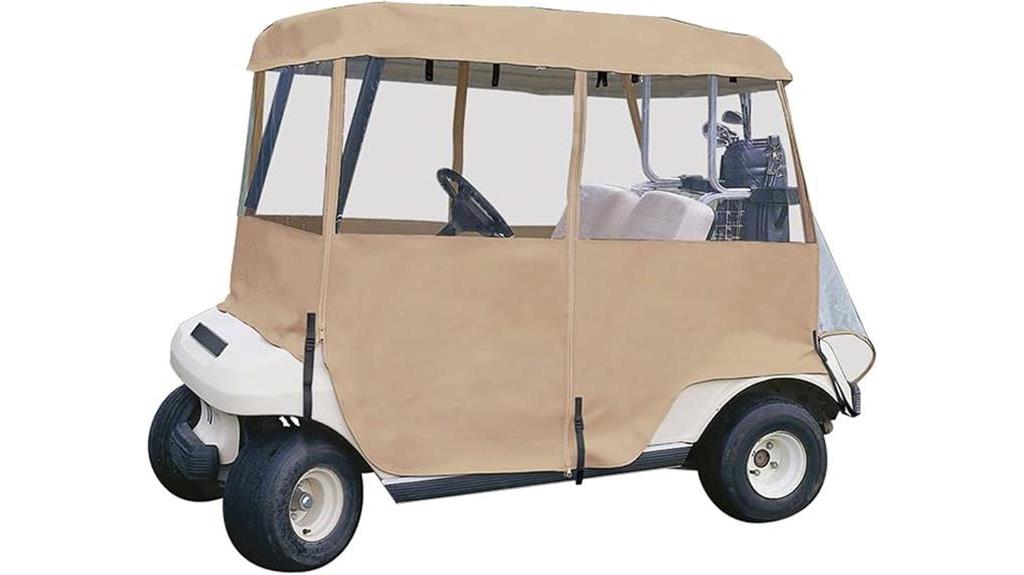 deluxe 4 sided golf cart enclosure