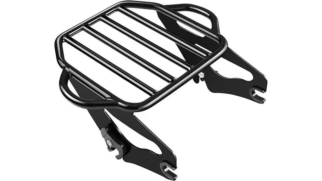 detachable black luggage rack