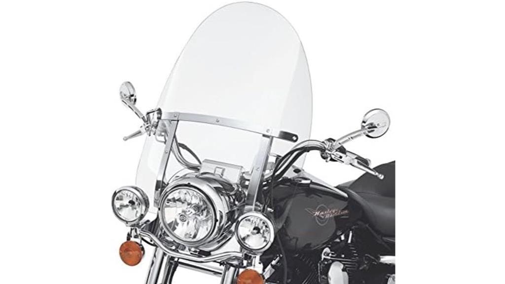 detachable windshield for harley