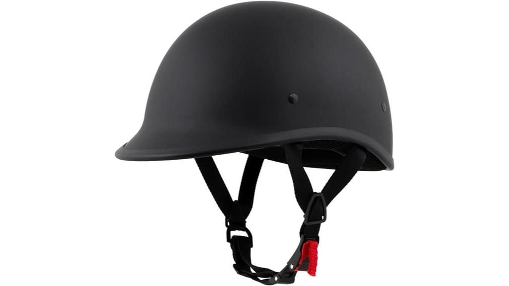 dot approved half face helmet