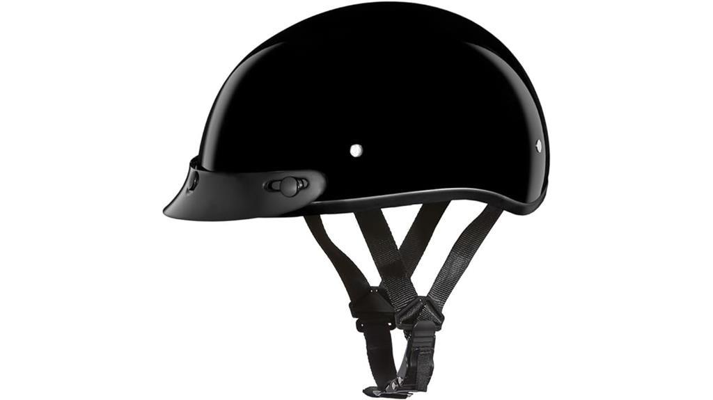 dot approved half skull helmet