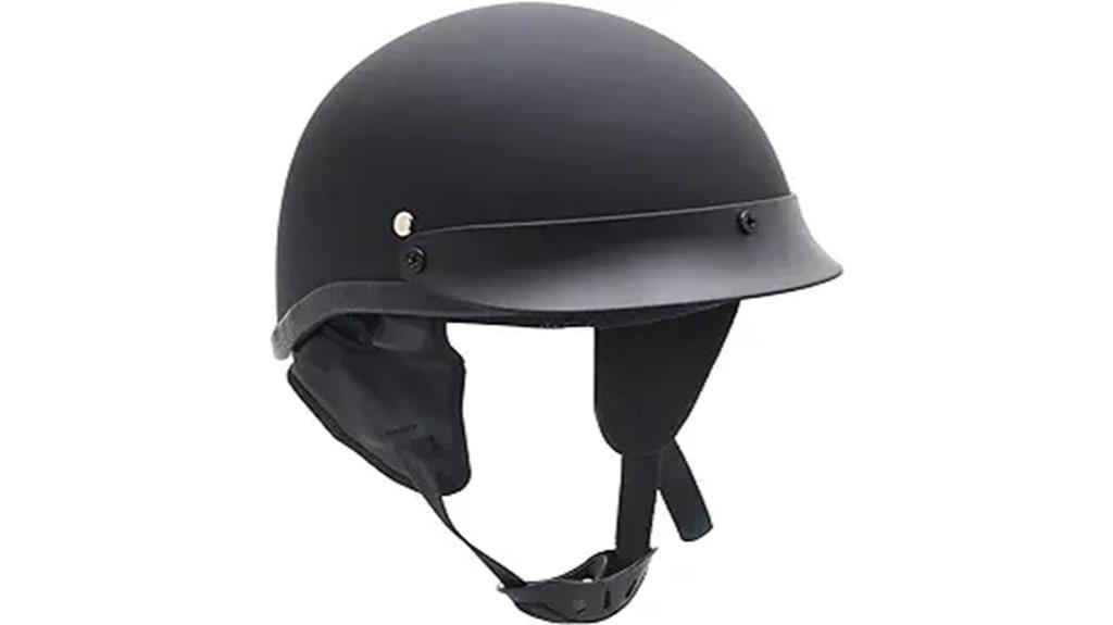 dot certified matte black helmet