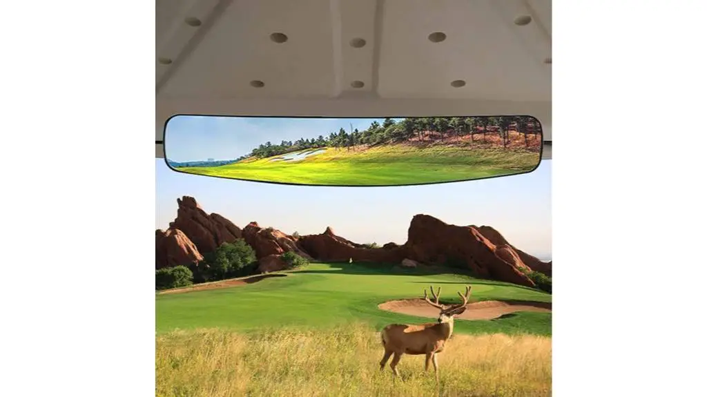 extra wide golf cart mirror