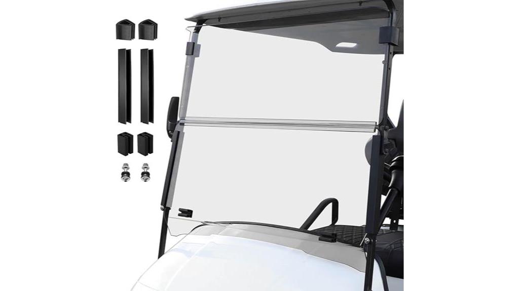 ezgo txt foldable windshield