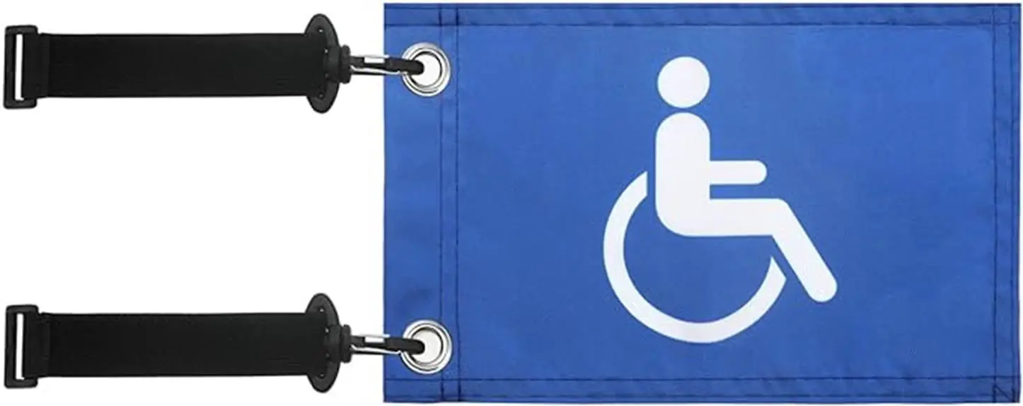 golf cart handicap flag