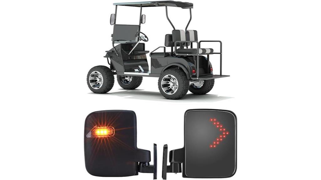 golf cart mirrors with signals