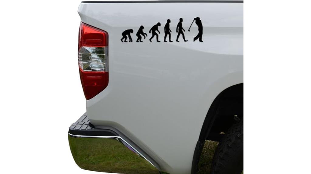 golf evolution vinyl sticker