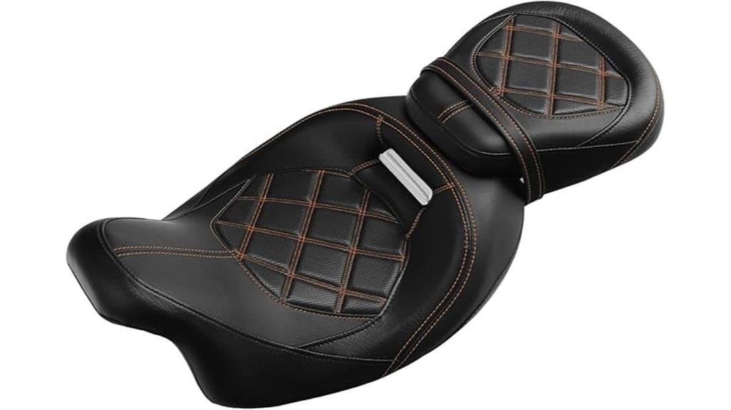 harley touring leather seat