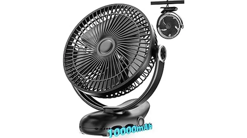 high capacity clip on fan