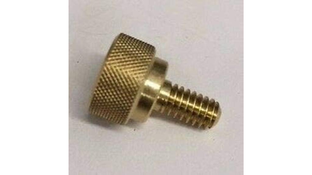 knurled brass seat bolt