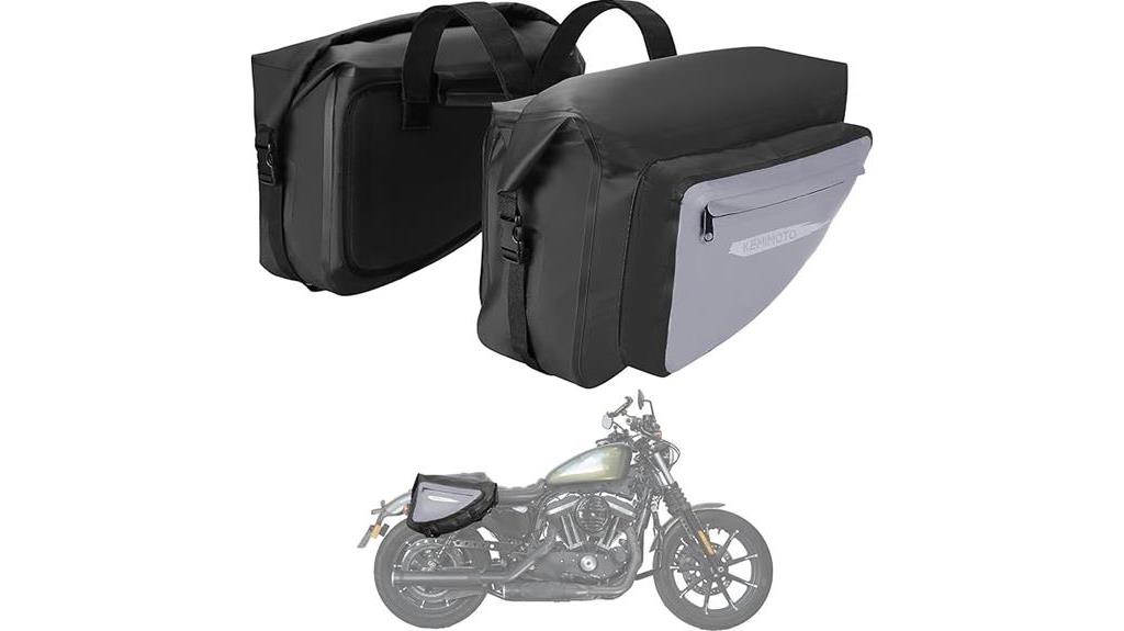 large waterproof motorcycle saddlebags