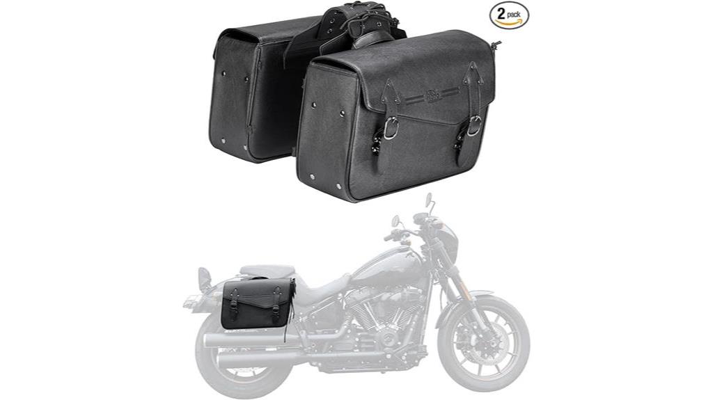 leather motorcycle saddlebags 36l