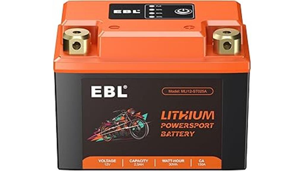 lithium motorcycle battery 12v