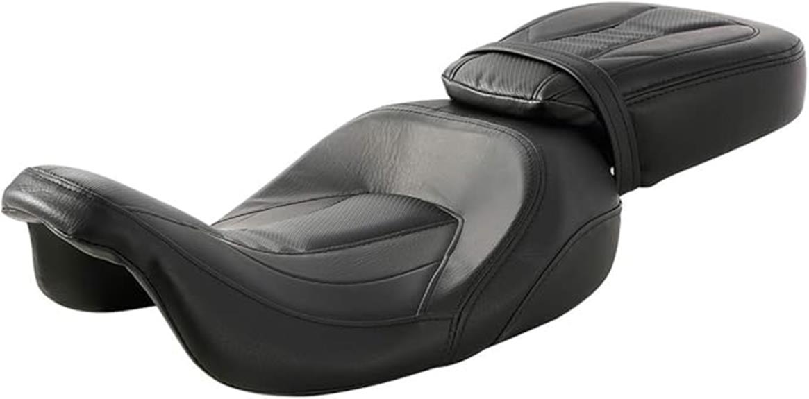 low profile 2 up harley seat