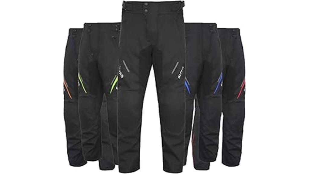 men s black motorcycle overpants