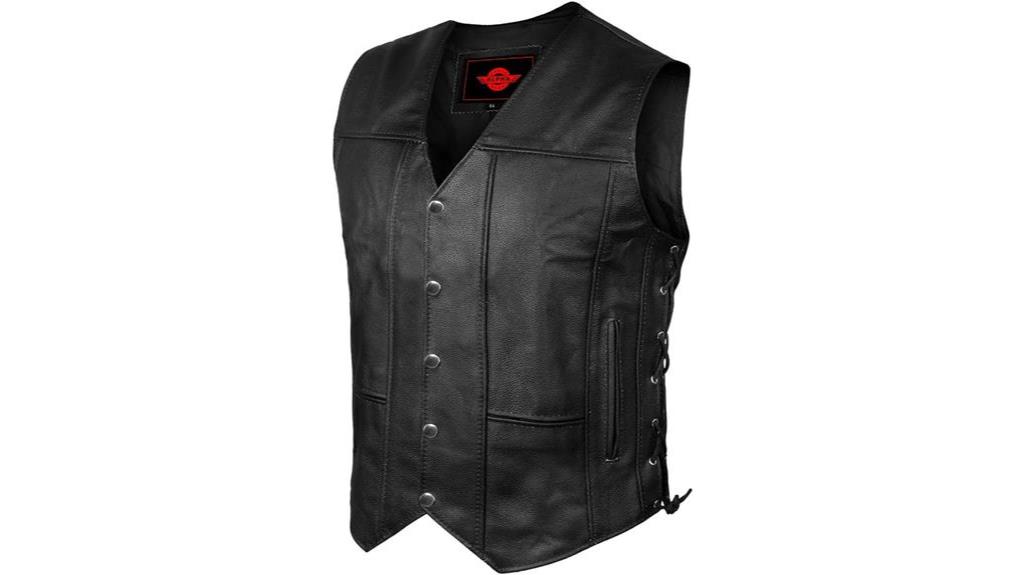 men s motorcycle vest with gun pocket