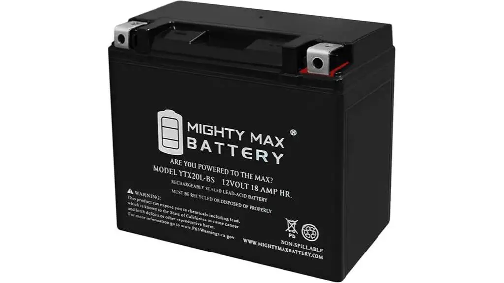 mighty max battery ytx20l bs