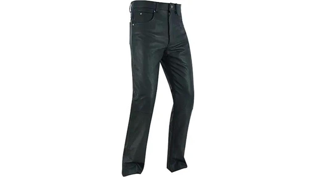 motorcycle black leather pants