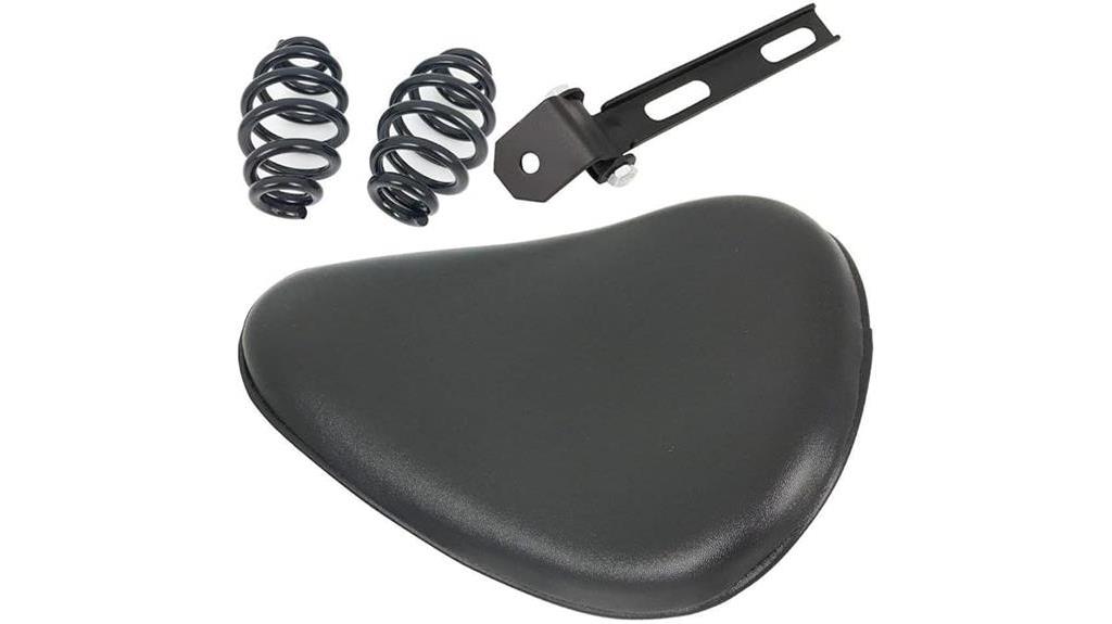 motorcycle black leather seat kit