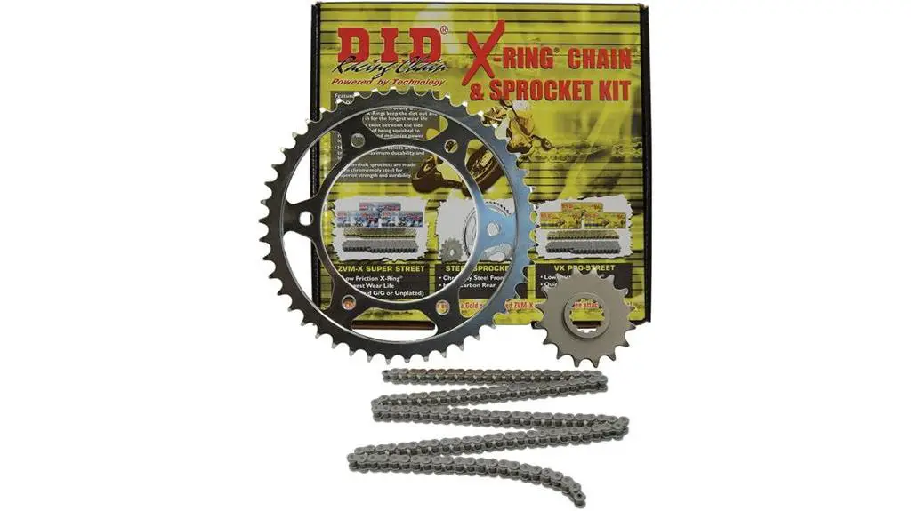 motorcycle chain and sprocket