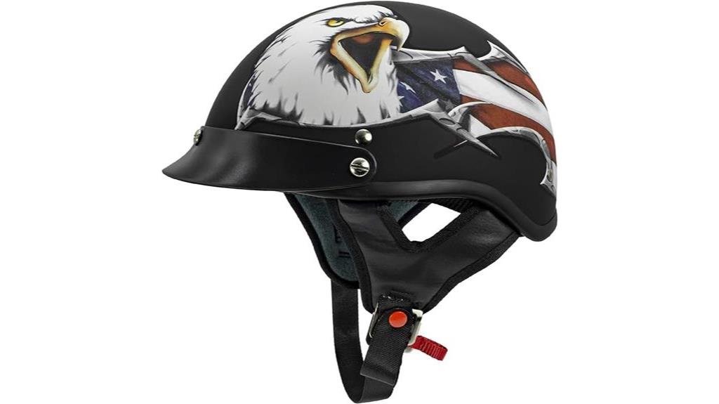 motorcycle half helmet design