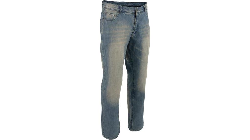 motorcycle riding denim jeans