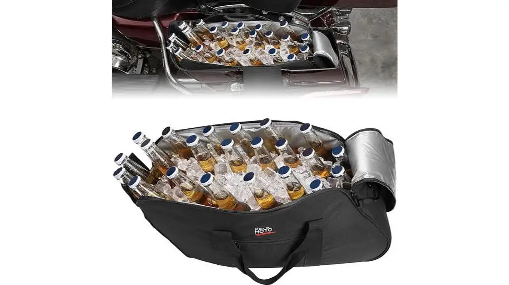 motorcycle saddlebag cooler attachment