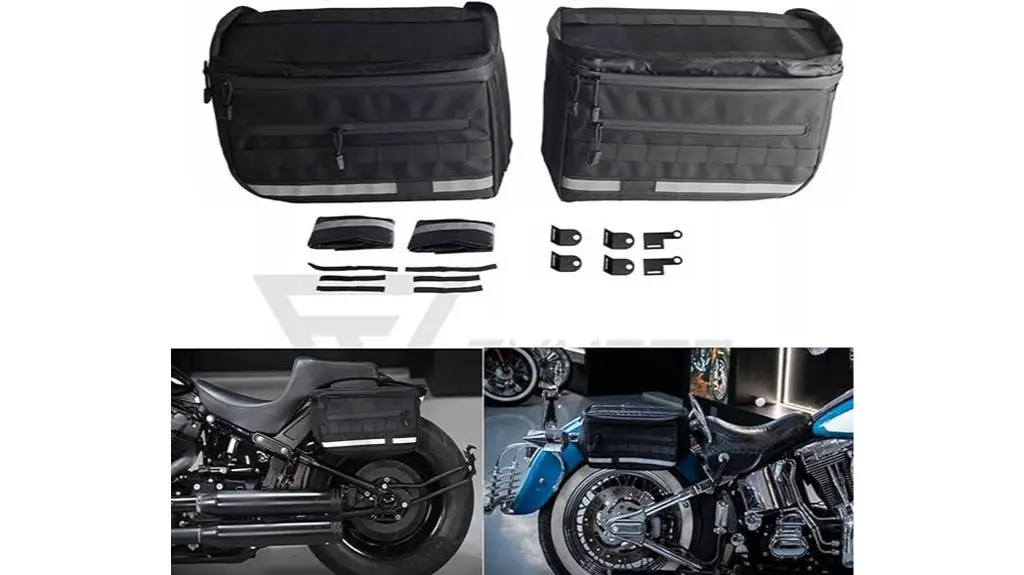 motorcycle saddlebag for storage