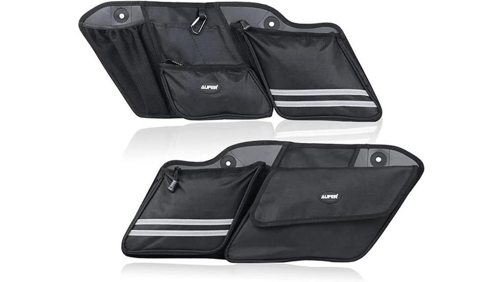 motorcycle saddlebag organizer bag