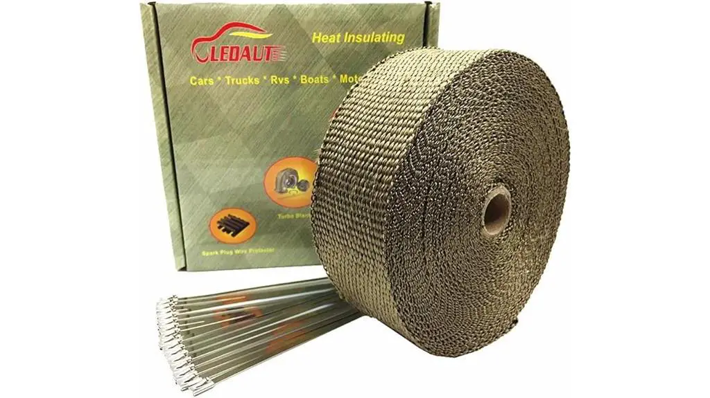 motorcycle titanium exhaust wrap