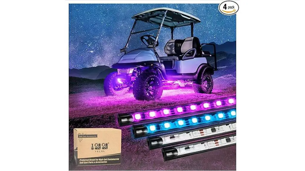 multicolor rgb golf cart lights