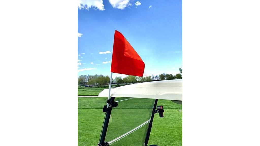 orange safety flag attachment