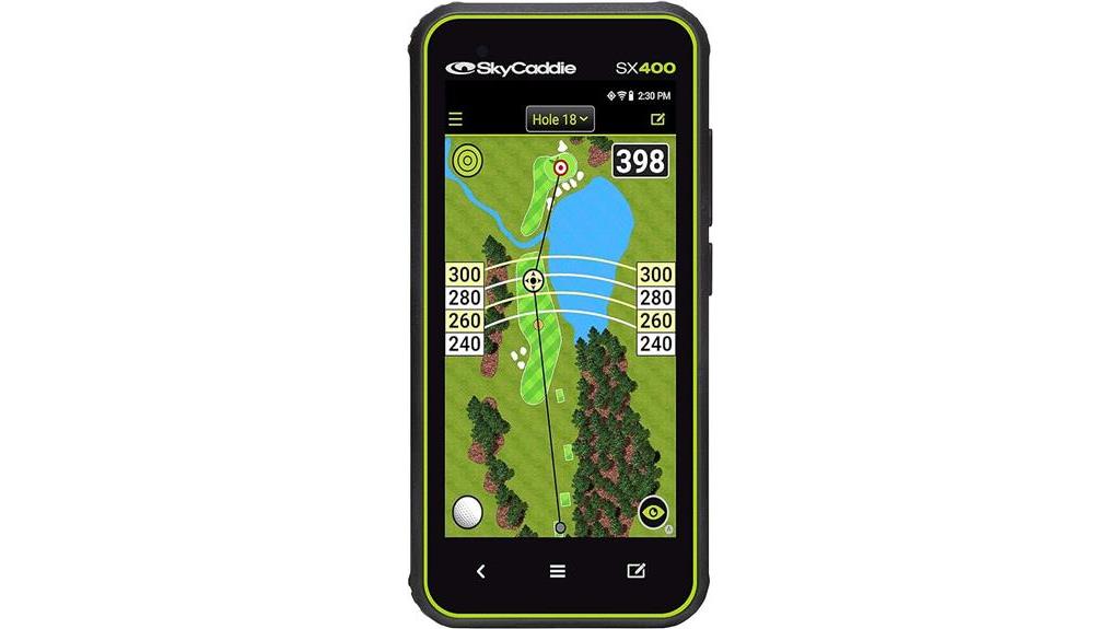 portable golf gps device