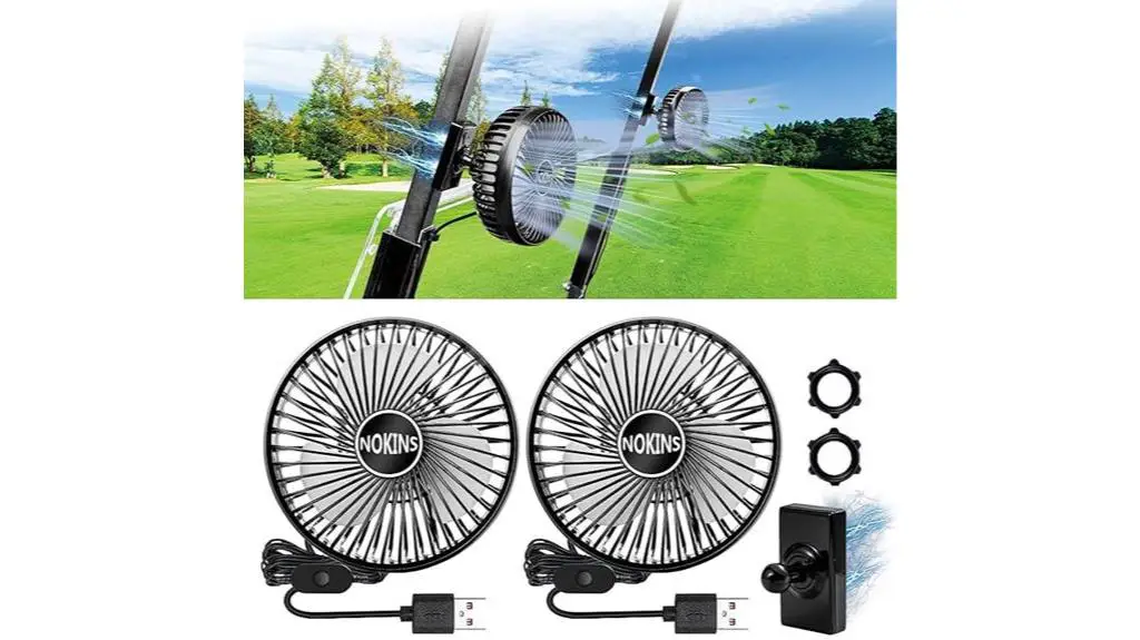 portable magnetic fans for golf carts