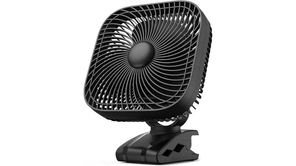 portable rechargeable clip fan