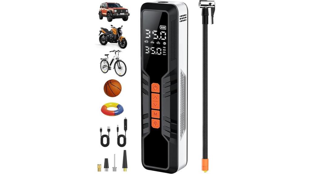 portable tire inflator features