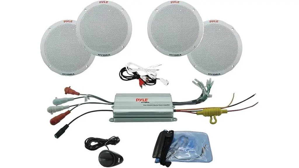 pyle marine speaker amplifier kit