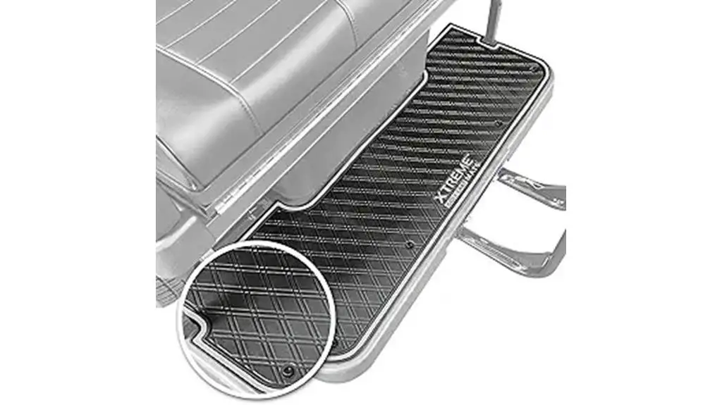 rear facing golf cart mat