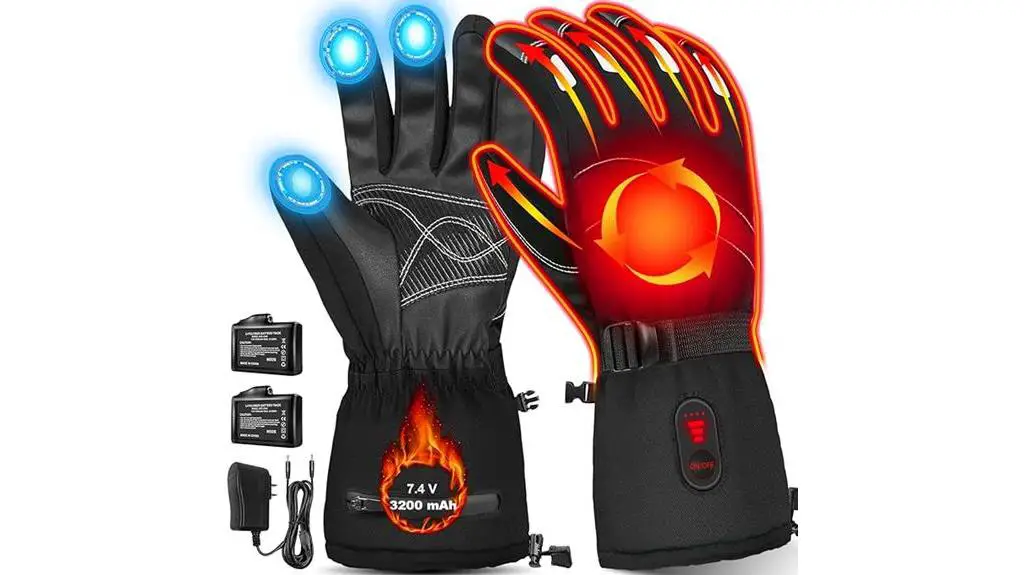 rechargeable heated gloves unisex