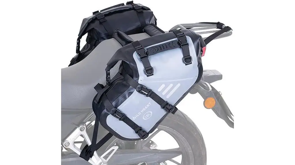 rugged leather saddlebags design