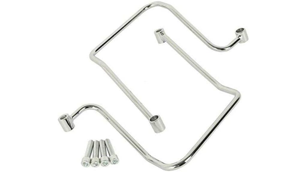 saddlebag support bracket chrome