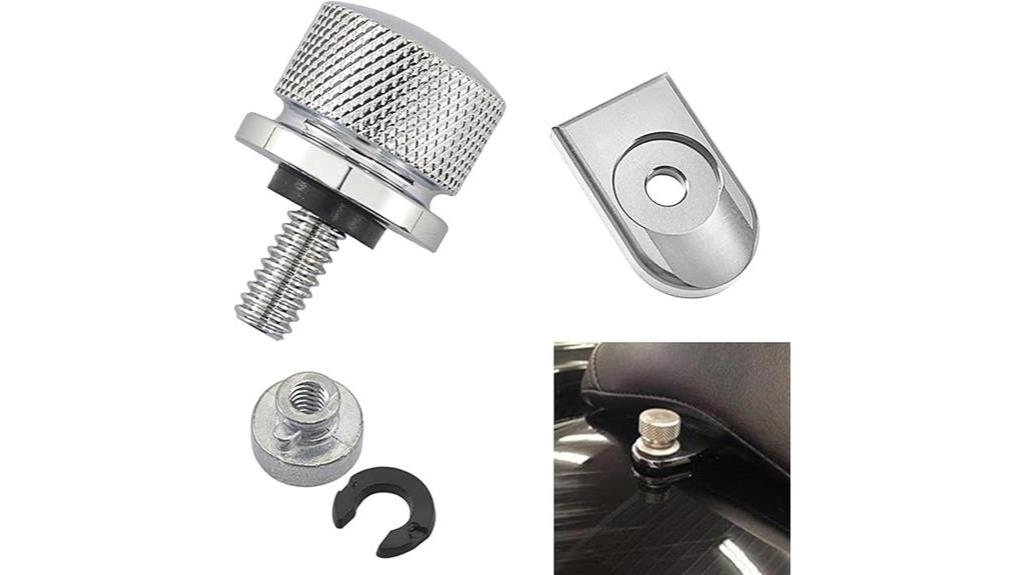 silver seat bolt cover