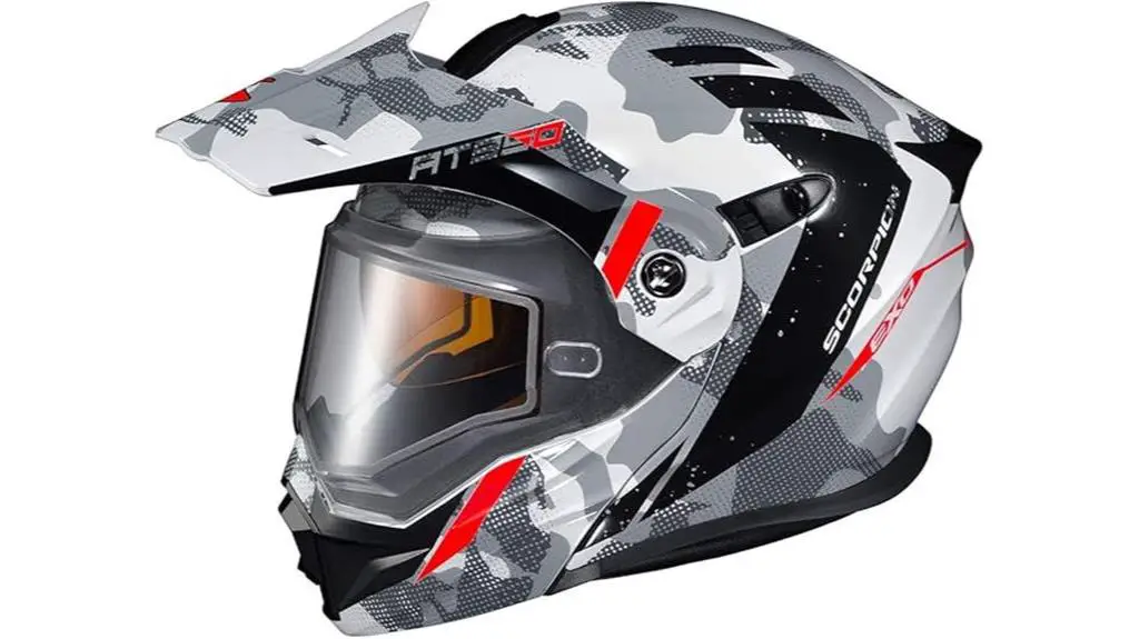 snowmobile helmet with shield