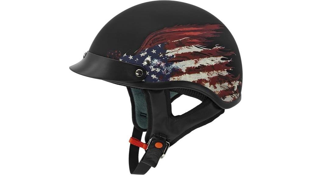 solid half face helmet