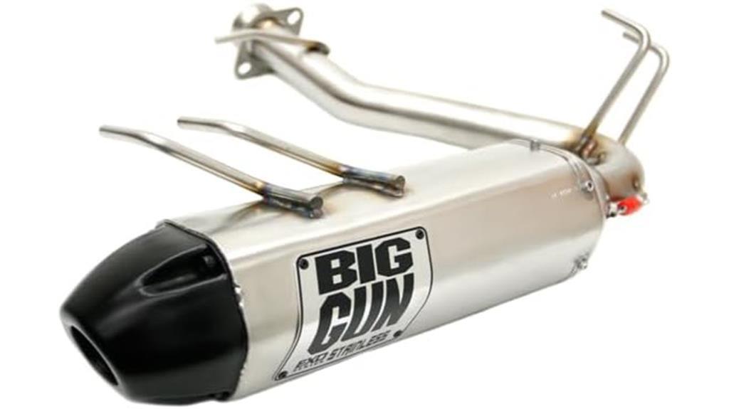 stainless slip on exhaust system