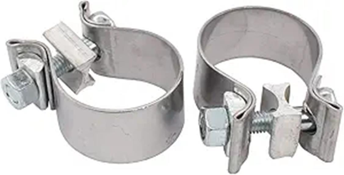 stainless steel exhaust clamps