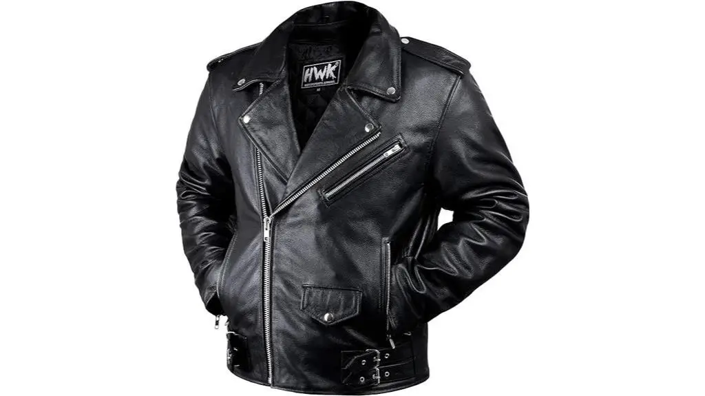 stylish leather motorcycle jacket